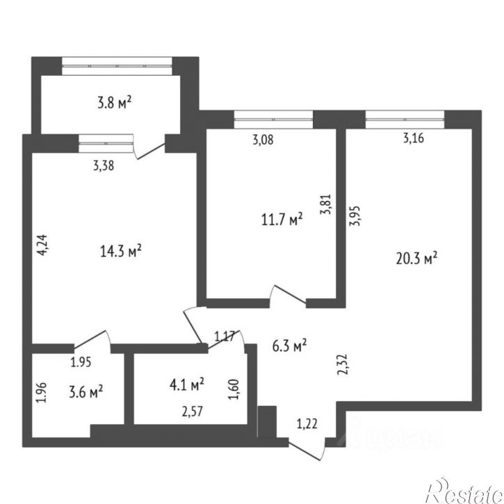 2-комн квартира улица Разведчика Кузнецова, 16,  д. 16