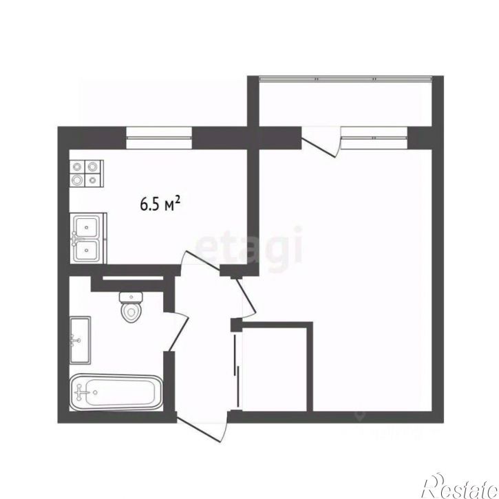 1-комн квартира улица Михаила Сперанского, 41 к1,  д. 41 к1