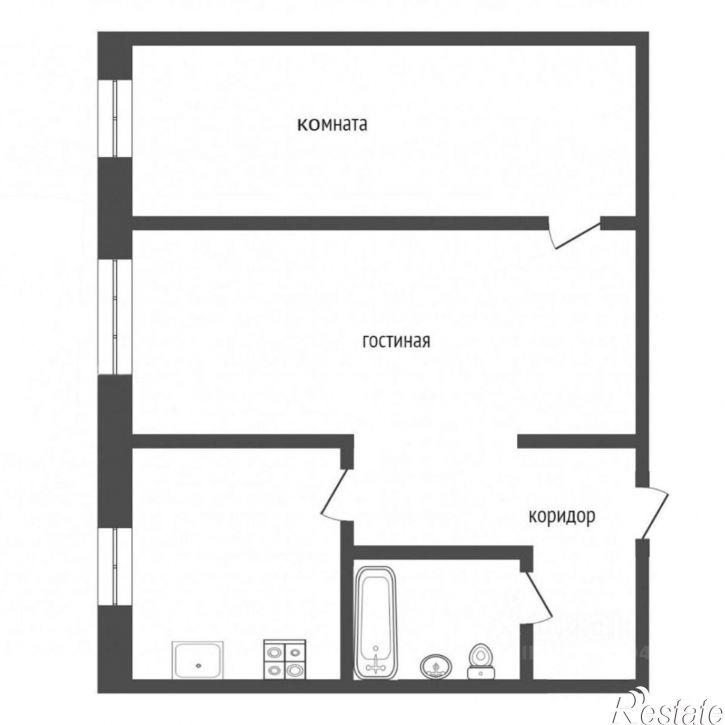 2-комн квартира ул Парфенова, 40,  д. 40