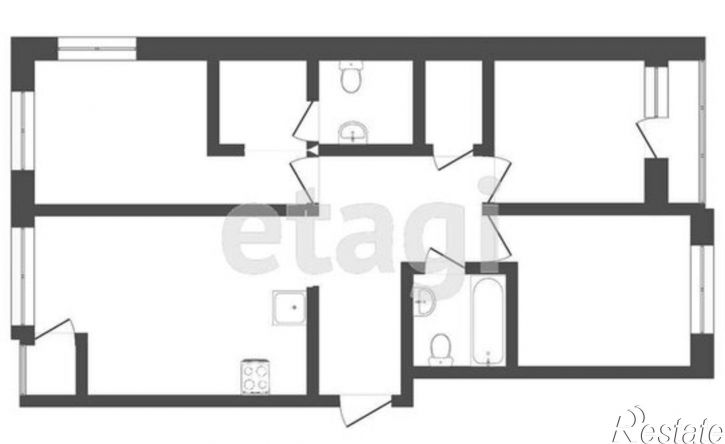 3-комн квартира улица Муравленко, 11,  д. 11