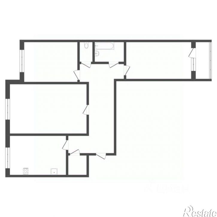 3-комн квартира улица Федюнинского, 5,  д. 5