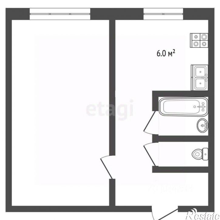 1-комн квартира улица Мельникайте, 48,  д. 48