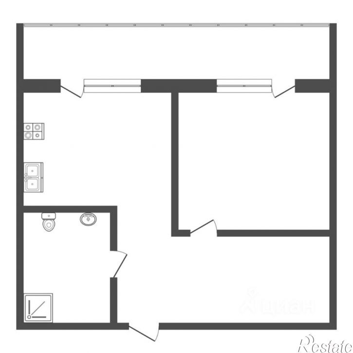 1-комн квартира Ботаническая улица, 1 к1,  д. 1 к1