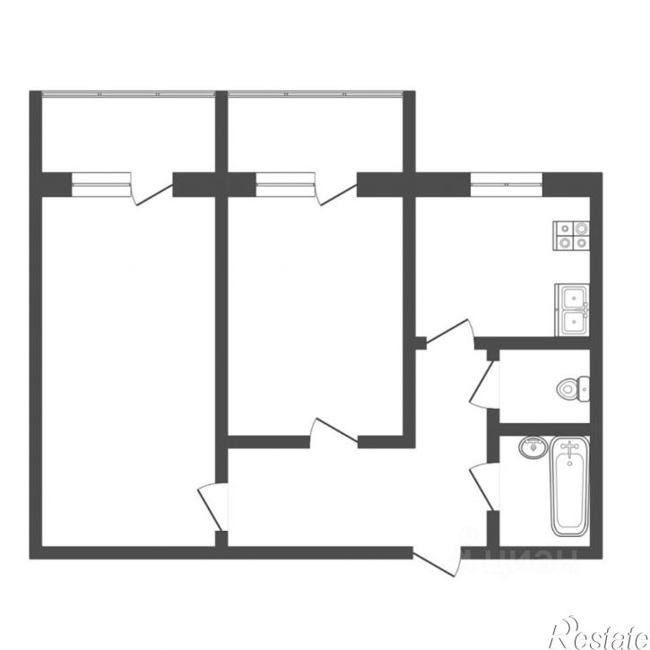 2-комн квартира ул Народная, 10,  д. 10