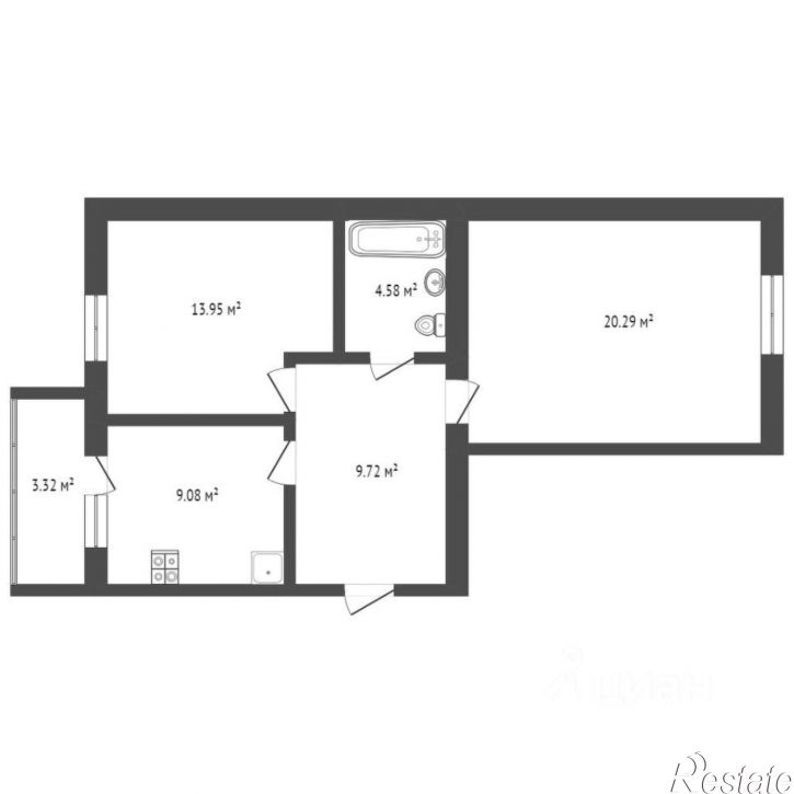 2-комн квартира Амурская улица, 39,  д. 39