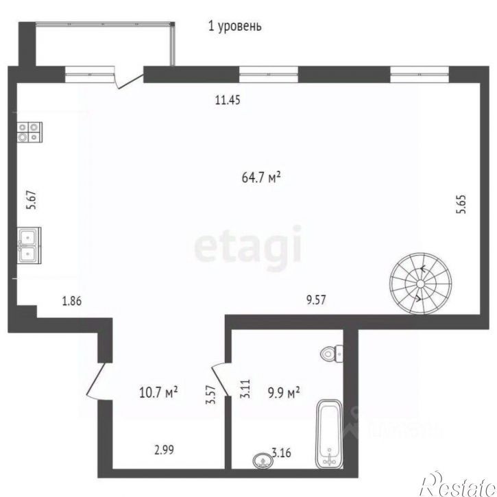 4-комн квартира улица Герцена, 84/2,  д. 84/2