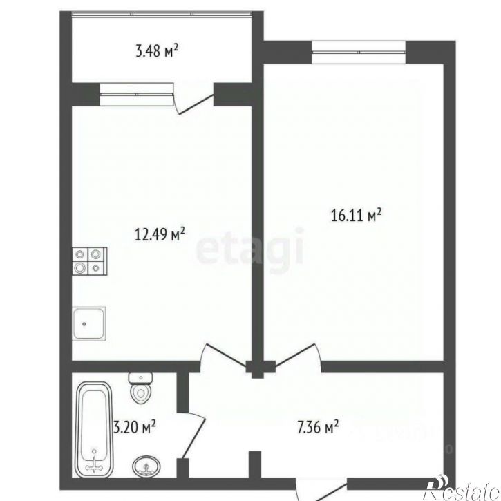 1-комн квартира улица Александра Протозанова, 10,  д. 10