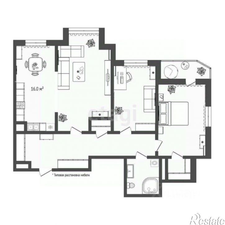 3-комн квартира улица Максима Горького, 68 к1,  д. 68 к1