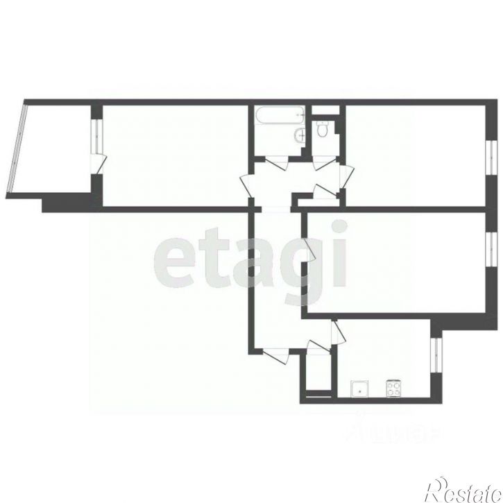 3-комн квартира Минская улица, 3А,  д. 3А