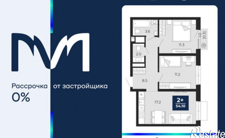 2-комн квартира пр-д капитана Куликова, 3,  д. 3