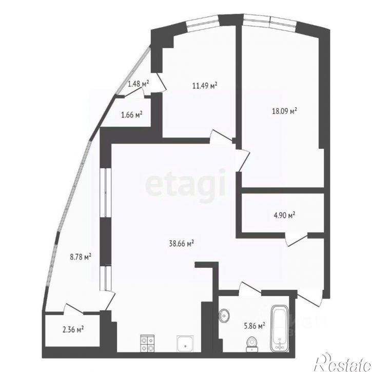 3-комн квартира ул Орловская, 58,  д. 58