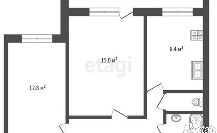 2-комн квартира ул Мельникайте, 126,  д. 126