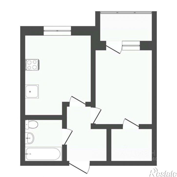1-комн квартира Полевая улица, 105 к2,  д. 105 к2