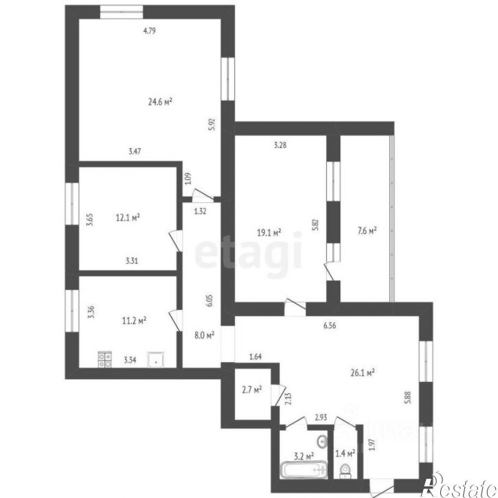 3-комн квартира Широтная улица, 138,  д. 138