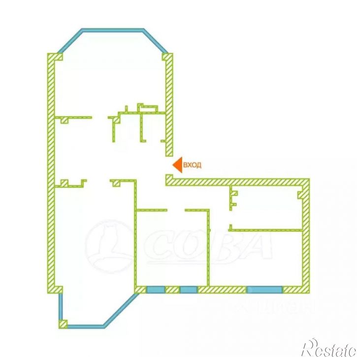 3-комн квартира улица Максима Горького, 53 к1,  д. 53 к1