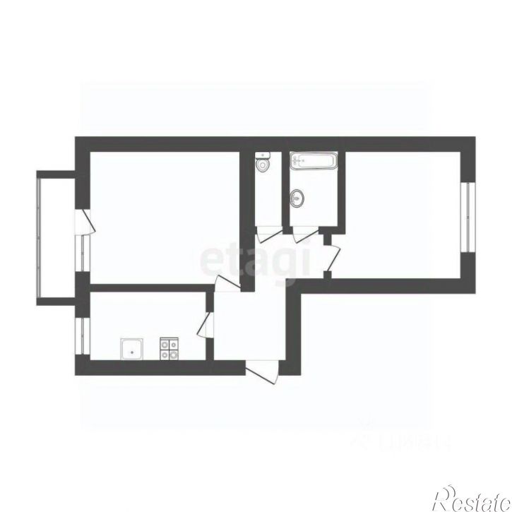2-комн квартира ул Мелиораторов, 3а,  д. 3а