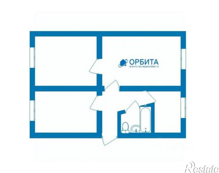 3-комн квартира Лесной мкр, 2,  д. 2