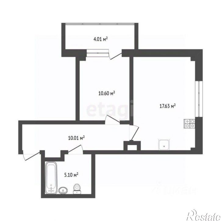 1-комн квартира Таврическая улица, 9 к6,  д. 9 к6