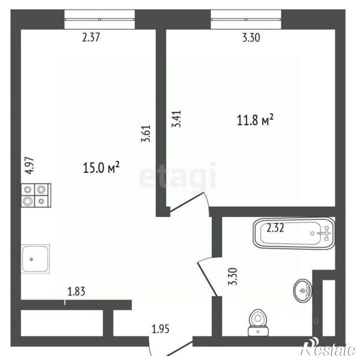 1-комн квартира ул Новгородская, 20,  д. 20
