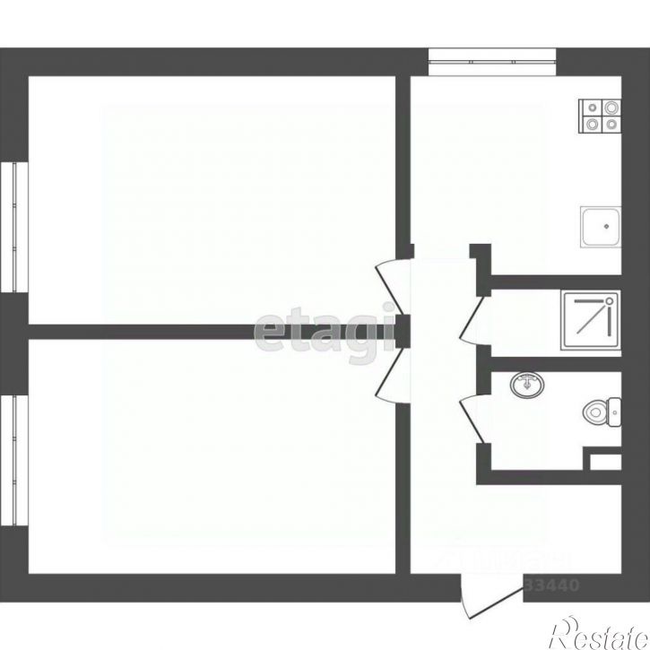2-комн квартира улица Республики, 233,  д. 233
