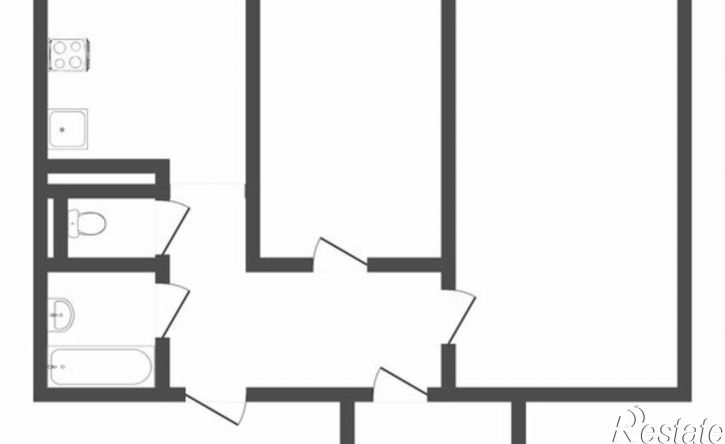 2-комн квартира улица Прокопия Артамонова, 4,  д. 4