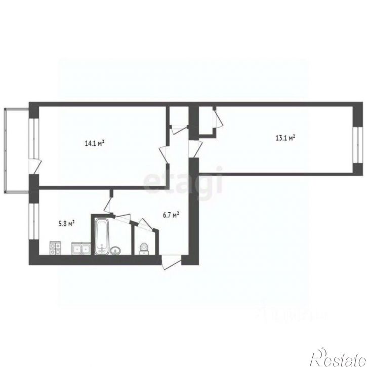 2-комн квартира ул Червишевский тракт, 86,  д. 86