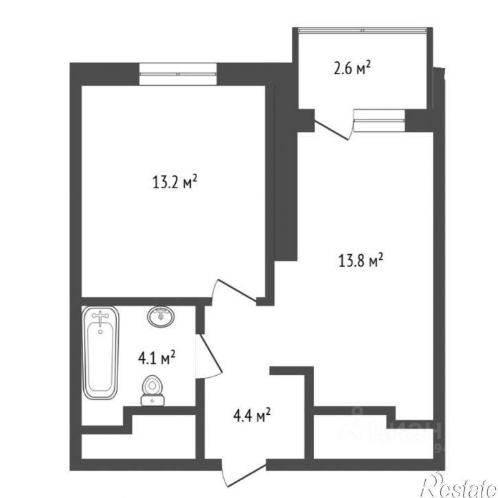 1-комн квартира ул Новгородская, 9б,  д. 9б