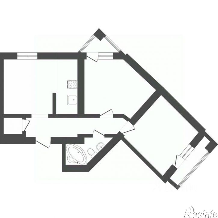 2-комн квартира Солнечный проезд, 3,  д. 3
