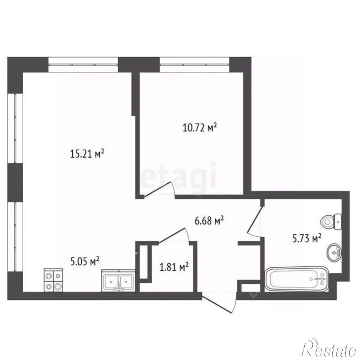 1-комн квартира улица Первооткрывателей, 6,  д. 6