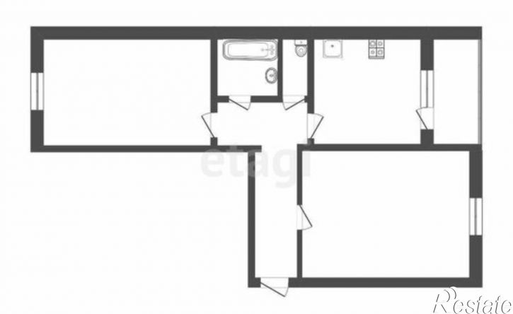 2-комн квартира улица Коммунаров, 26,  д. 26