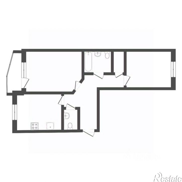 2-комн квартира ул Энергостроителей, 25 1,  д. 25 1,  к. 1