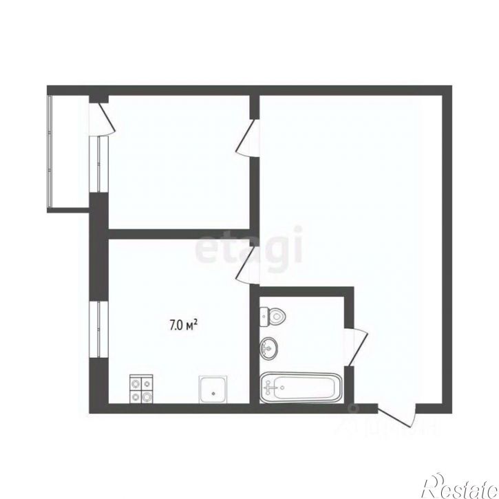 1-комн квартира ул Мира, 29,  д. 29