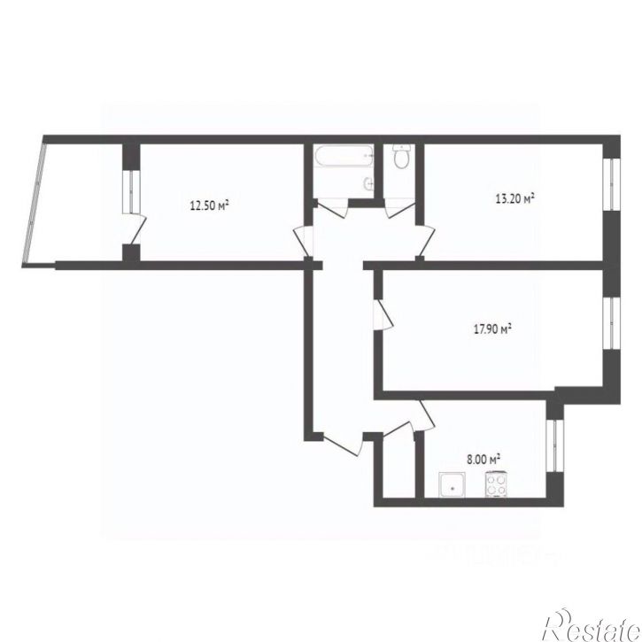 3-комн квартира ул Газовиков, 8,  д. 8