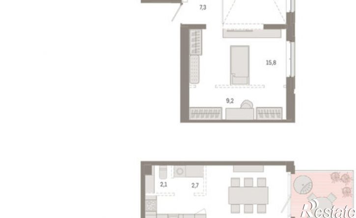 3-комн квартира в новом доме Минская улица, 92 к2,  д. 92 к2