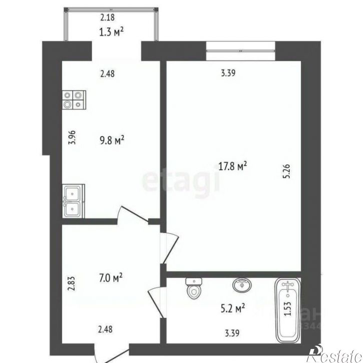 1-комн квартира Московский тракт, 85,  д. 85