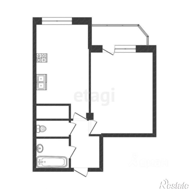 1-комн квартира улица Энергостроителей, 20 к1,  д. 20 к1