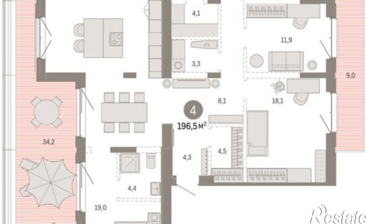 3-комн квартира в новом доме Минская улица, 92 к2,  д. 92 к2