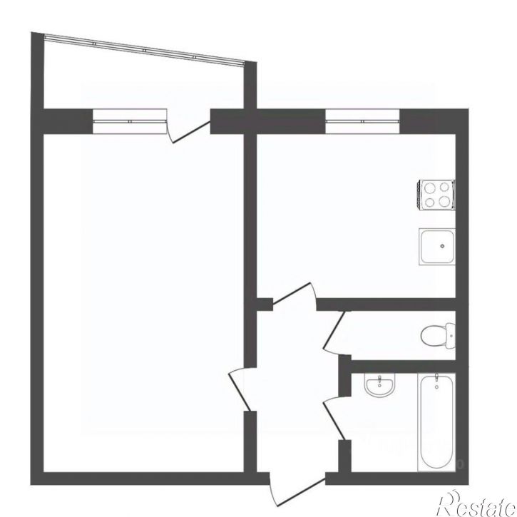 1-комн квартира Заречный пр-д, 35 2,  д. 35 2,  к. 2