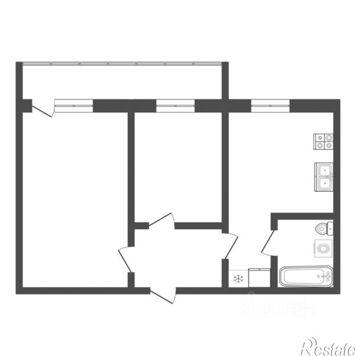 2-комн квартира ул Муравленко, 15а,  д. 15а