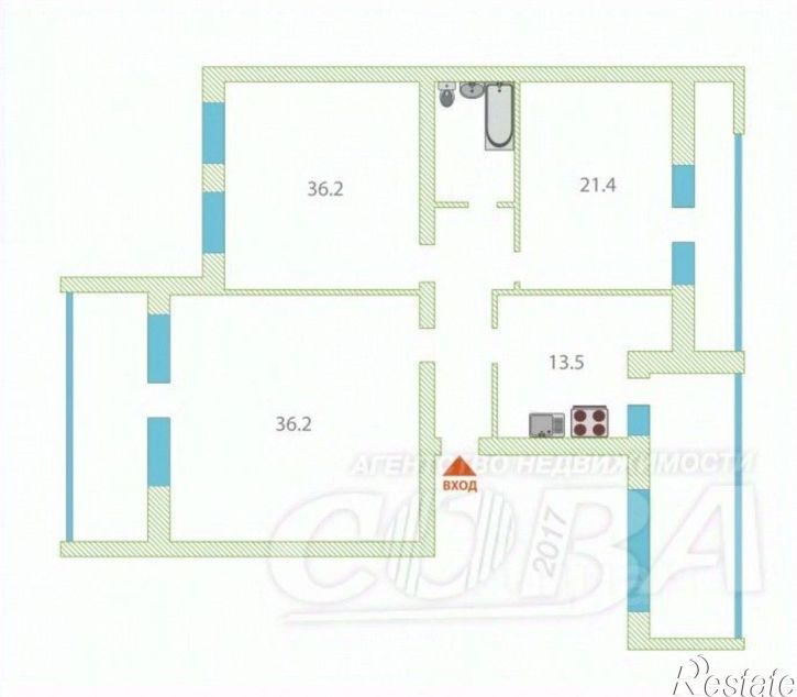 3-комн квартира Северная улица, 3,  д. 3