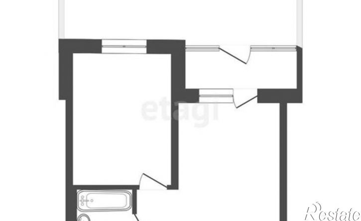 1-комн квартира улица Владимира Бахарева, 3 к1,  д. 3 к1