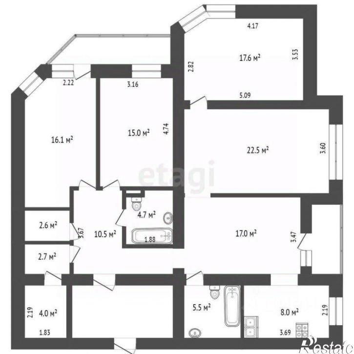 4-комн квартира Широтная улица, 171/9,  д. 171/9