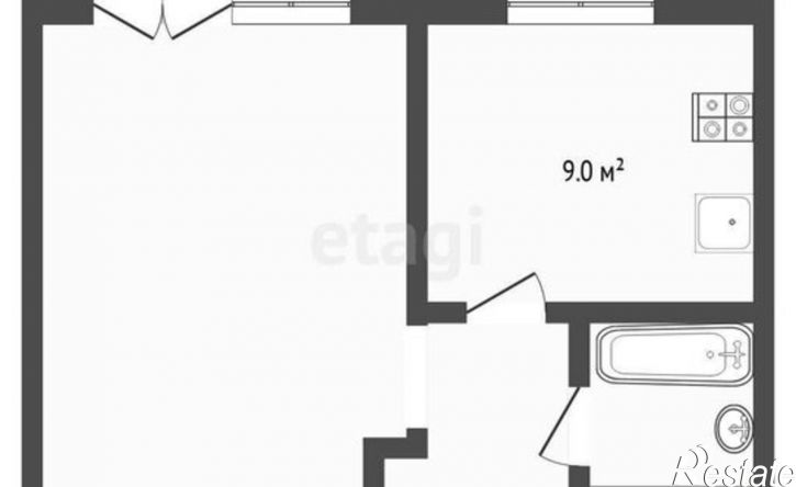 1-комн квартира улица Республики, 239,  д. 239