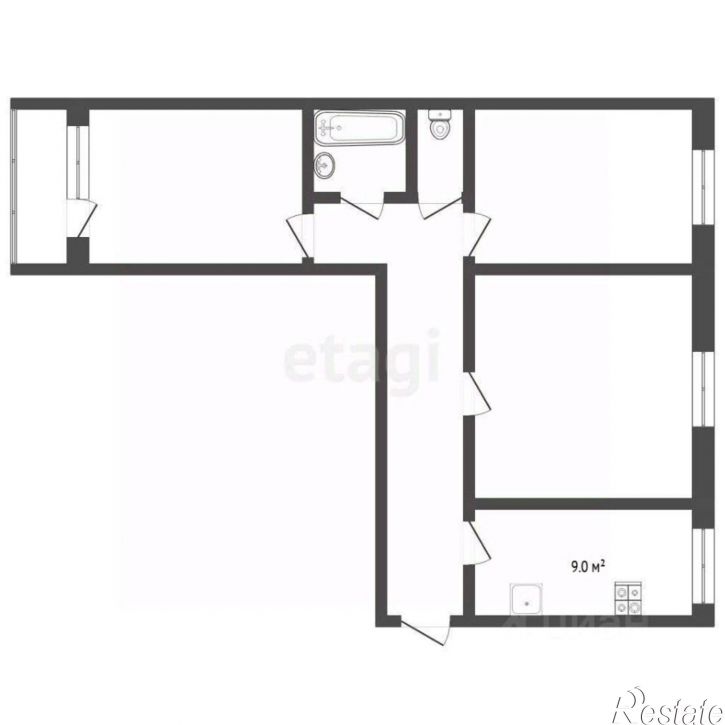 3-комн квартира Холодильная улица, 13,  д. 13