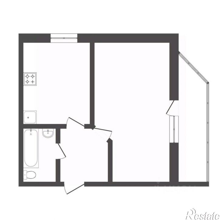 1-комн квартира ул Космонавтов, 33,  д. 33