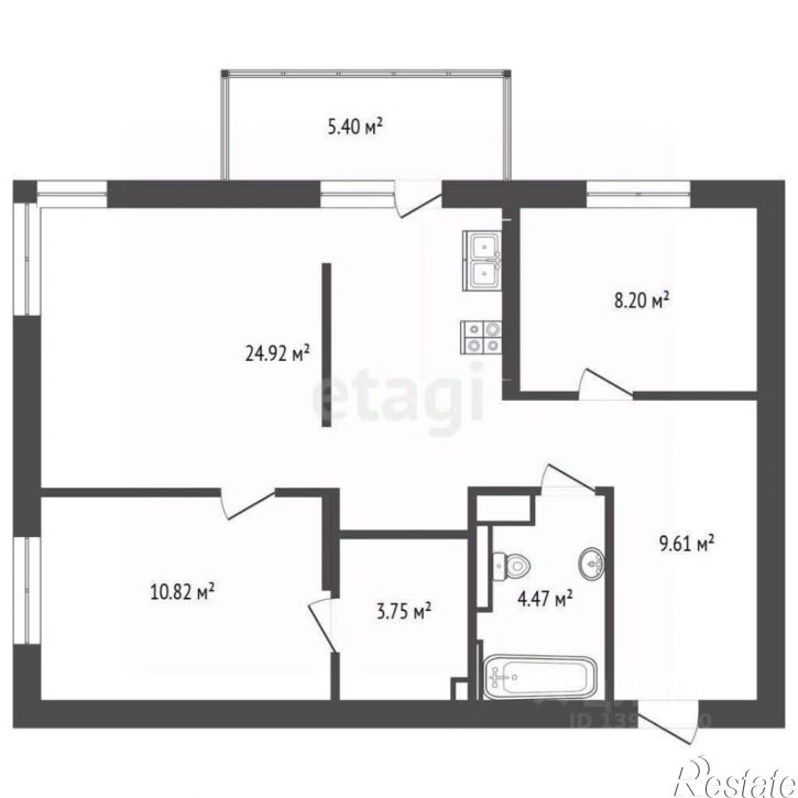 2-комн квартира ул Профсоюзная, 61,  д. 61