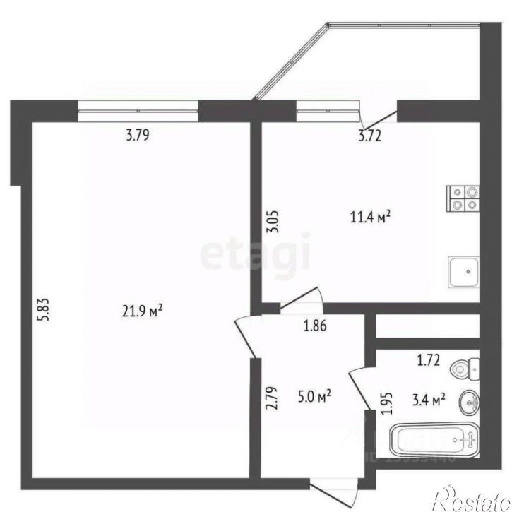 1-комн квартира ул Обдорская, 7,  д. 7