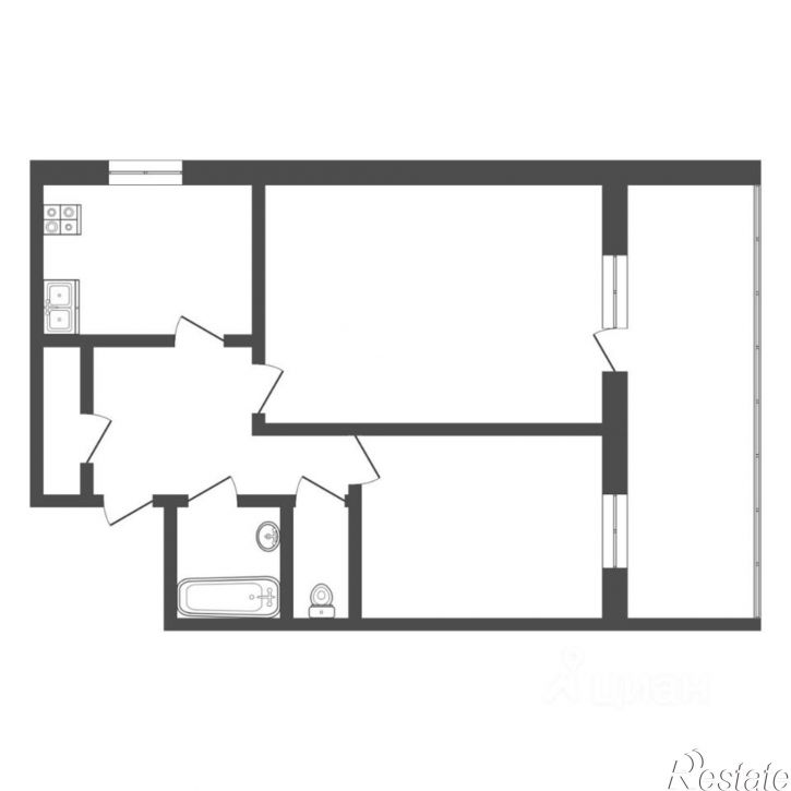 2-комн квартира Амурская улица, 68,  д. 68