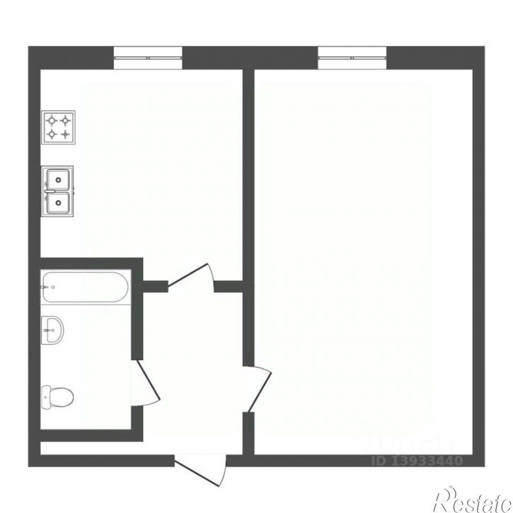 1-комн квартира ул Домостроителей, 2,  д. 2