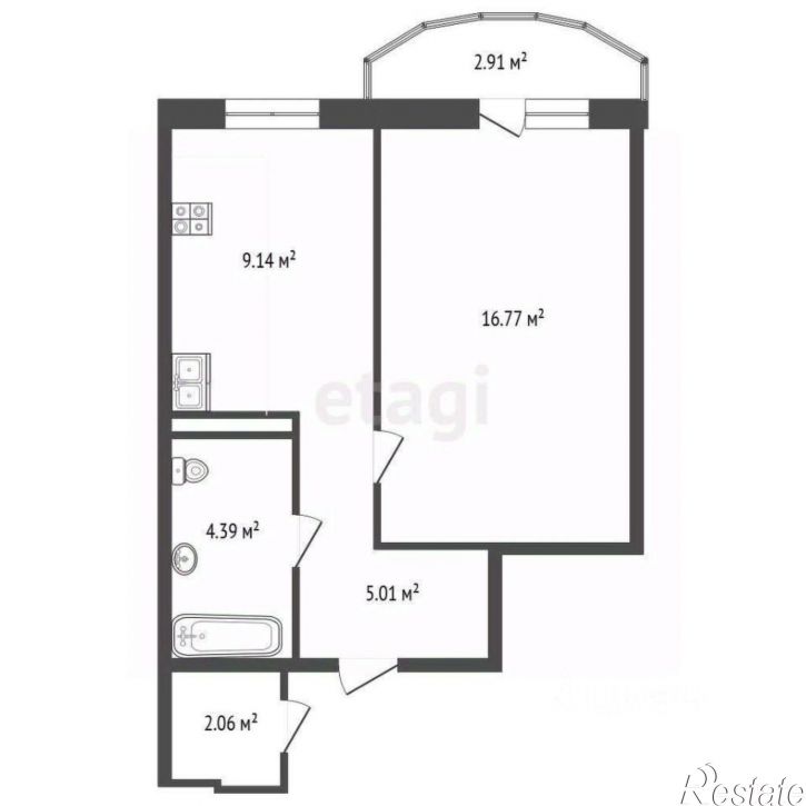 1-комн квартира Беловежская улица, 19 к2,  д. 19 к2